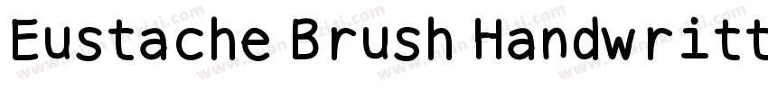 Eustache Brush Handwritten Font字体转换